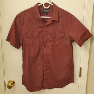 Retrofit short sleeve button down, M